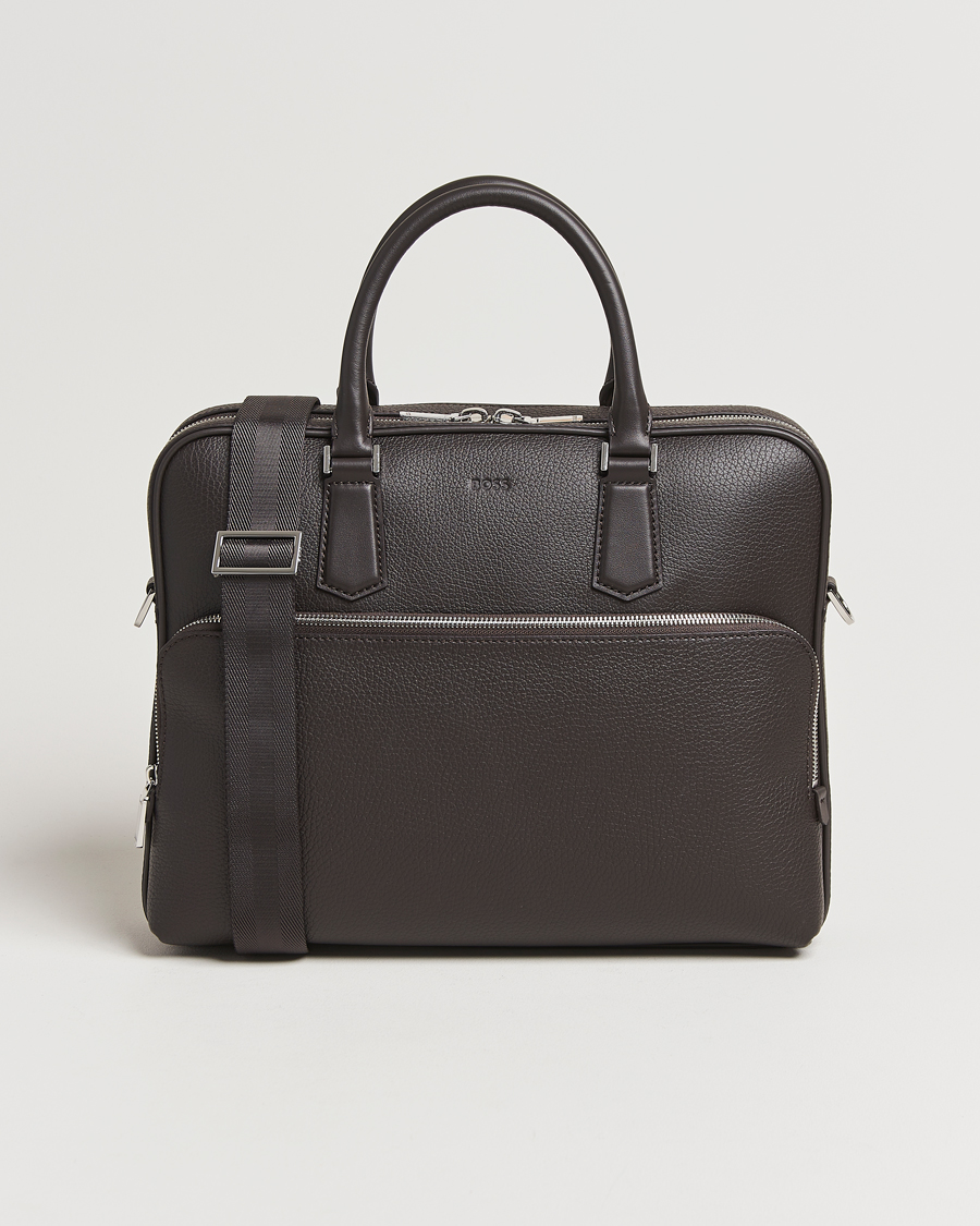 Hombres | BOSS BLACK Crosstown Document Case Dark Brown | BOSS BLACK | Crosstown Document Case Dark Brown