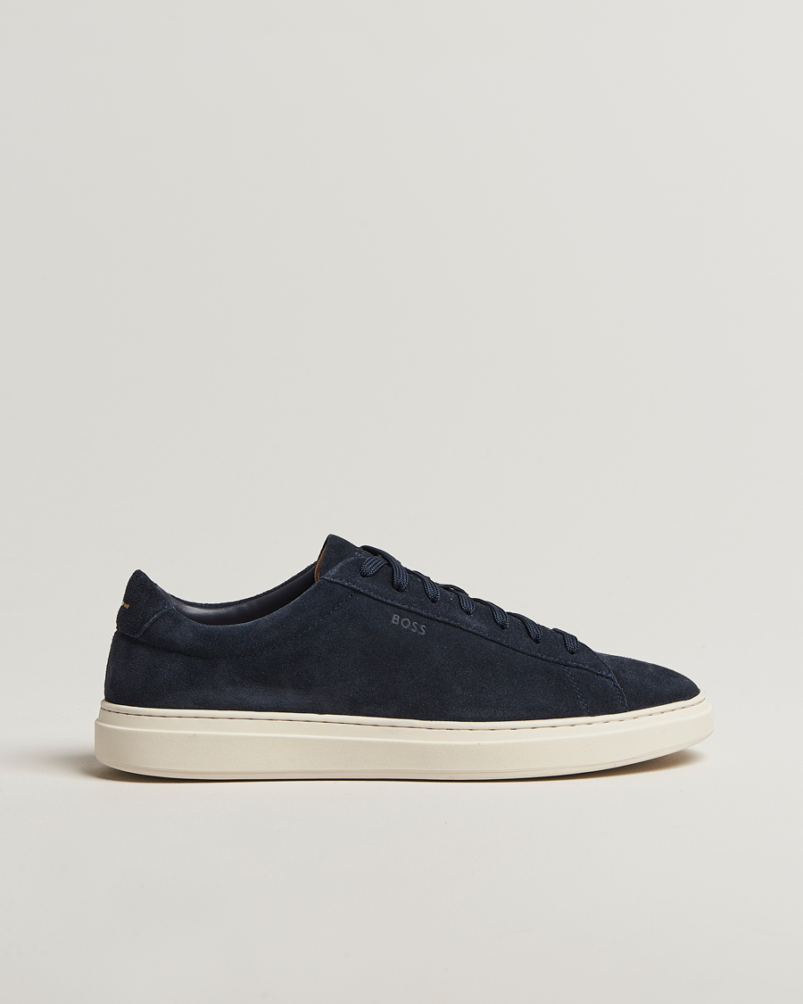 Hombres | BOSS BLACK Kieran Suede Sneaker Dark Blue | BOSS BLACK | Kieran Suede Sneaker Dark Blue