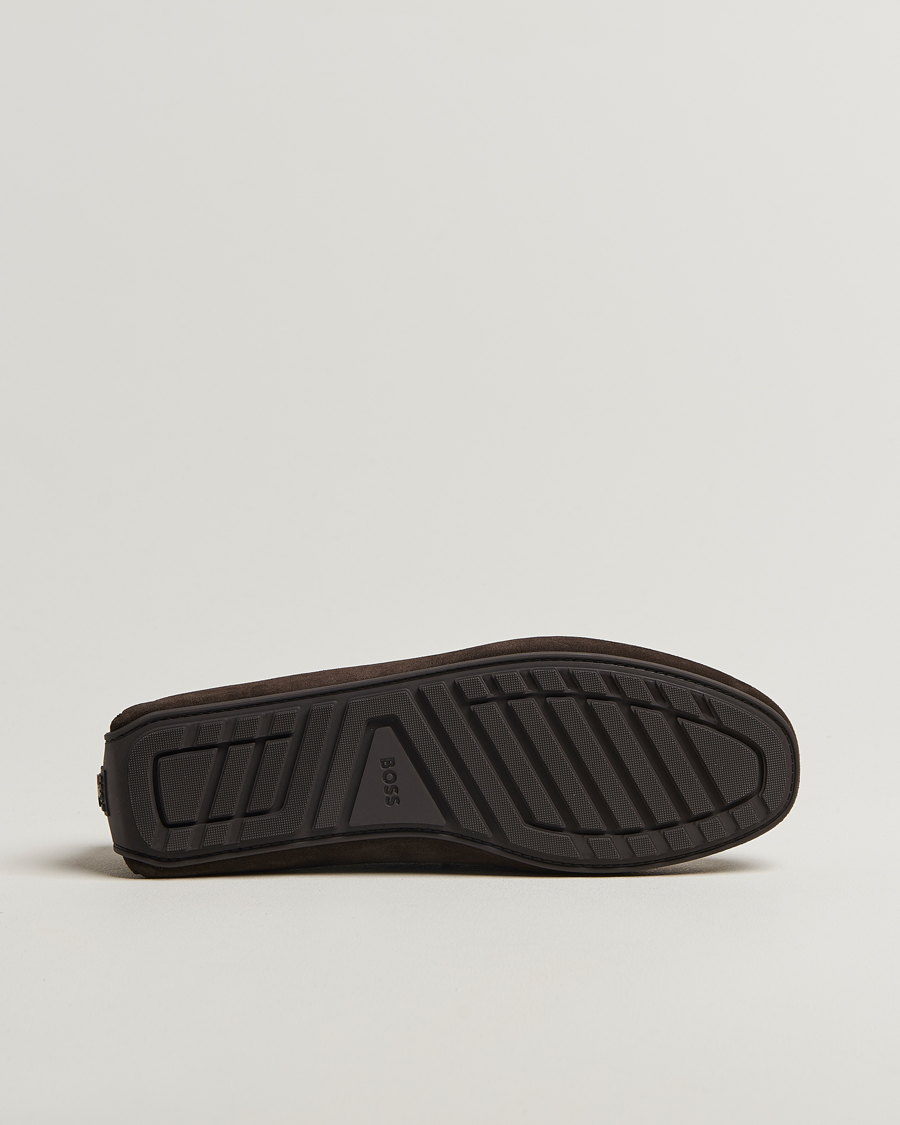 Hombres | Mocasines | BOSS BLACK | Noel Suede Moccasin Dark Brown