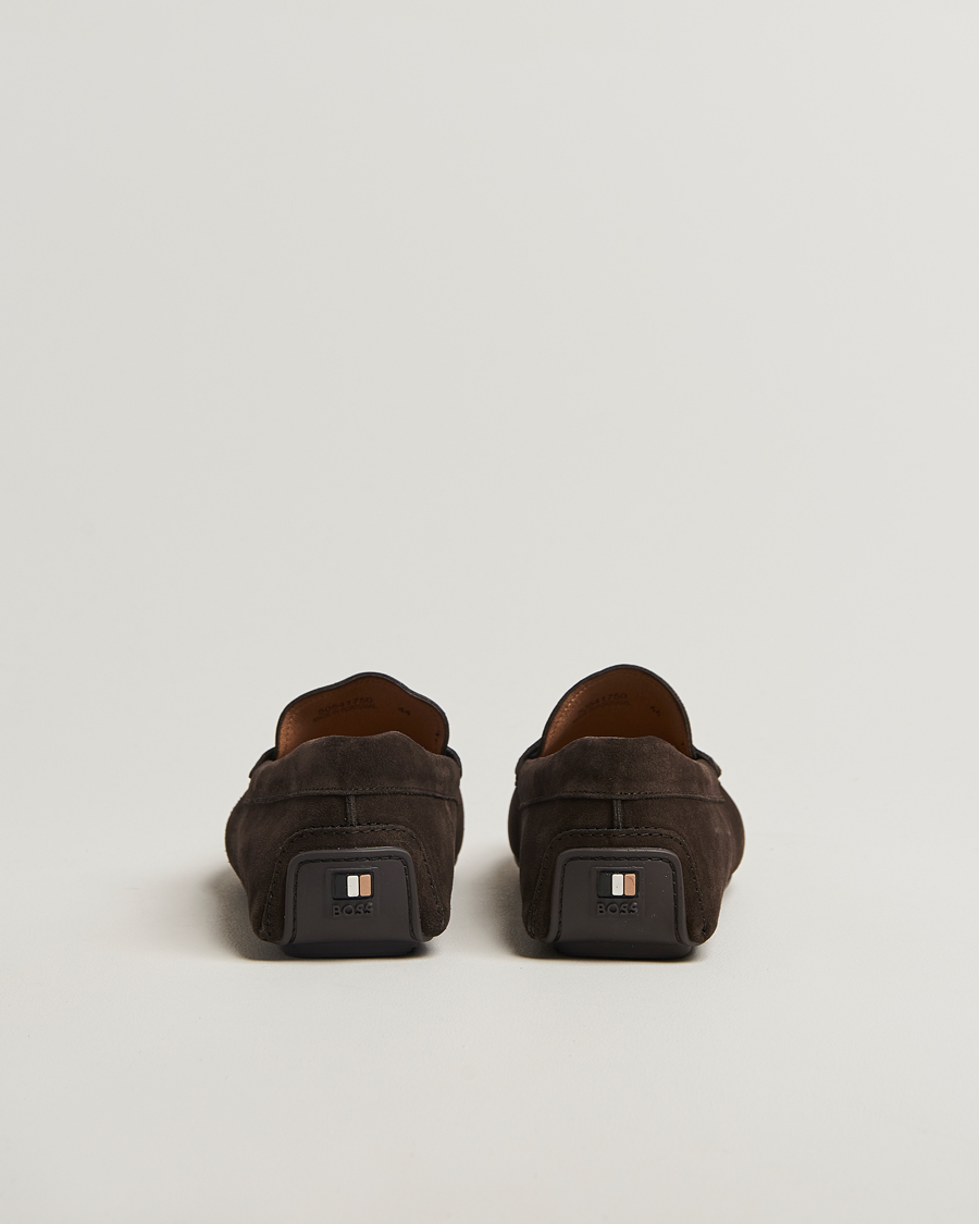 Hombres | Mocasines | BOSS BLACK | Noel Suede Moccasin Dark Brown