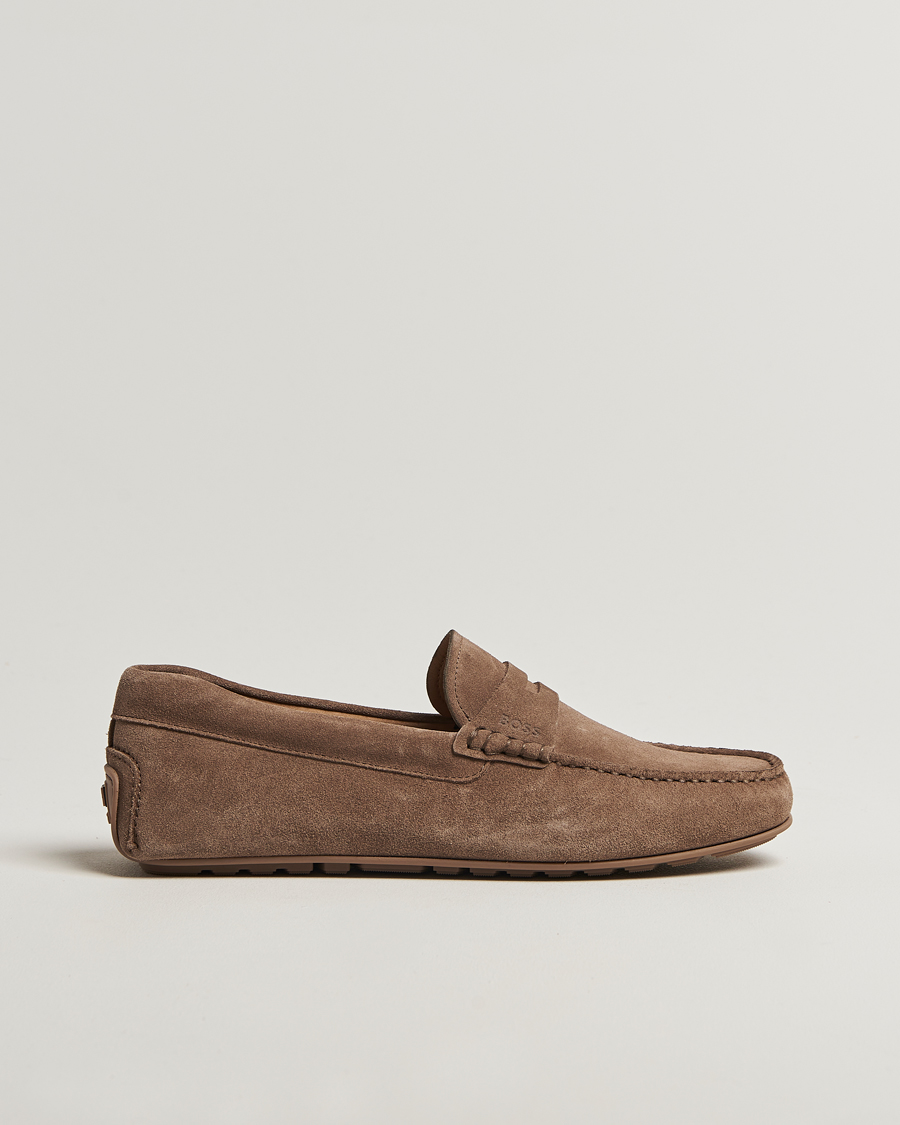 Hombres | Mocasines | BOSS BLACK | Noel Suede Moccasin Medium Beige