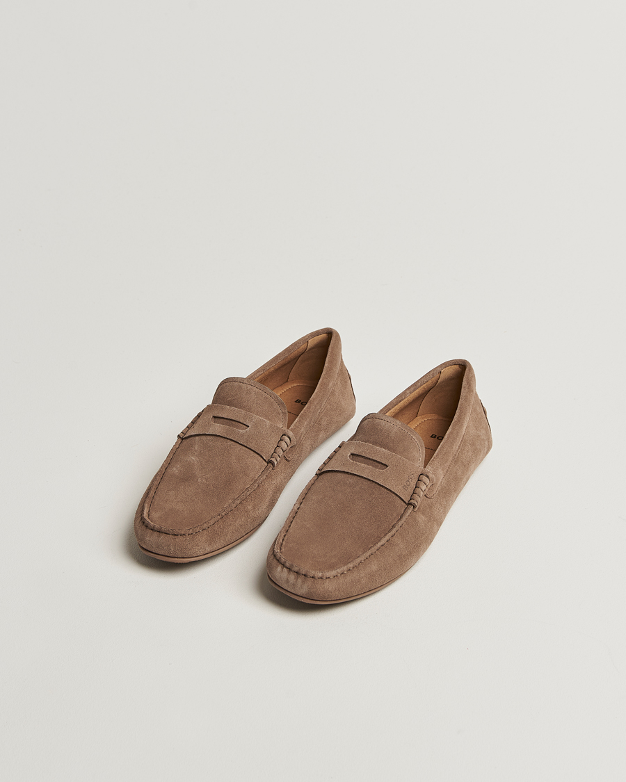 Hombres | Mocasines | BOSS BLACK | Noel Suede Moccasin Medium Beige