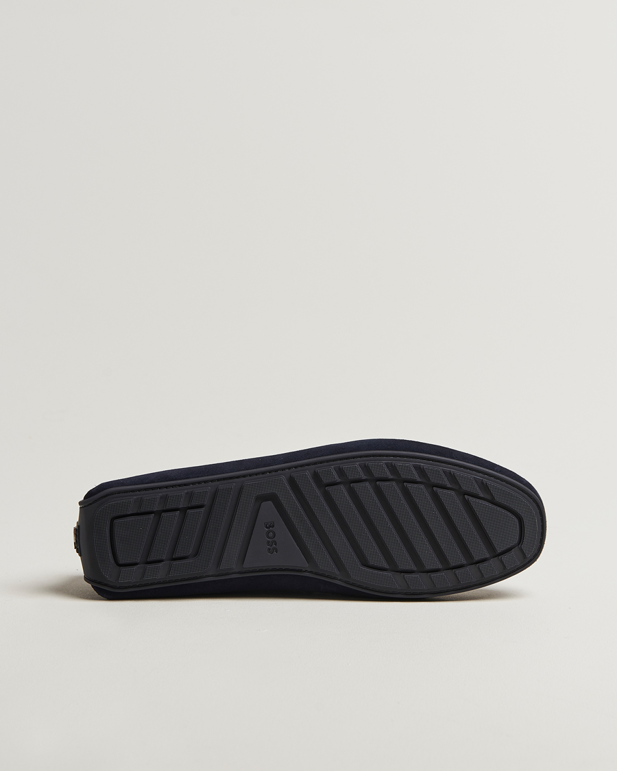 Hombres | Mocasines | BOSS BLACK | Noel Suede Moccasin Dark Blue