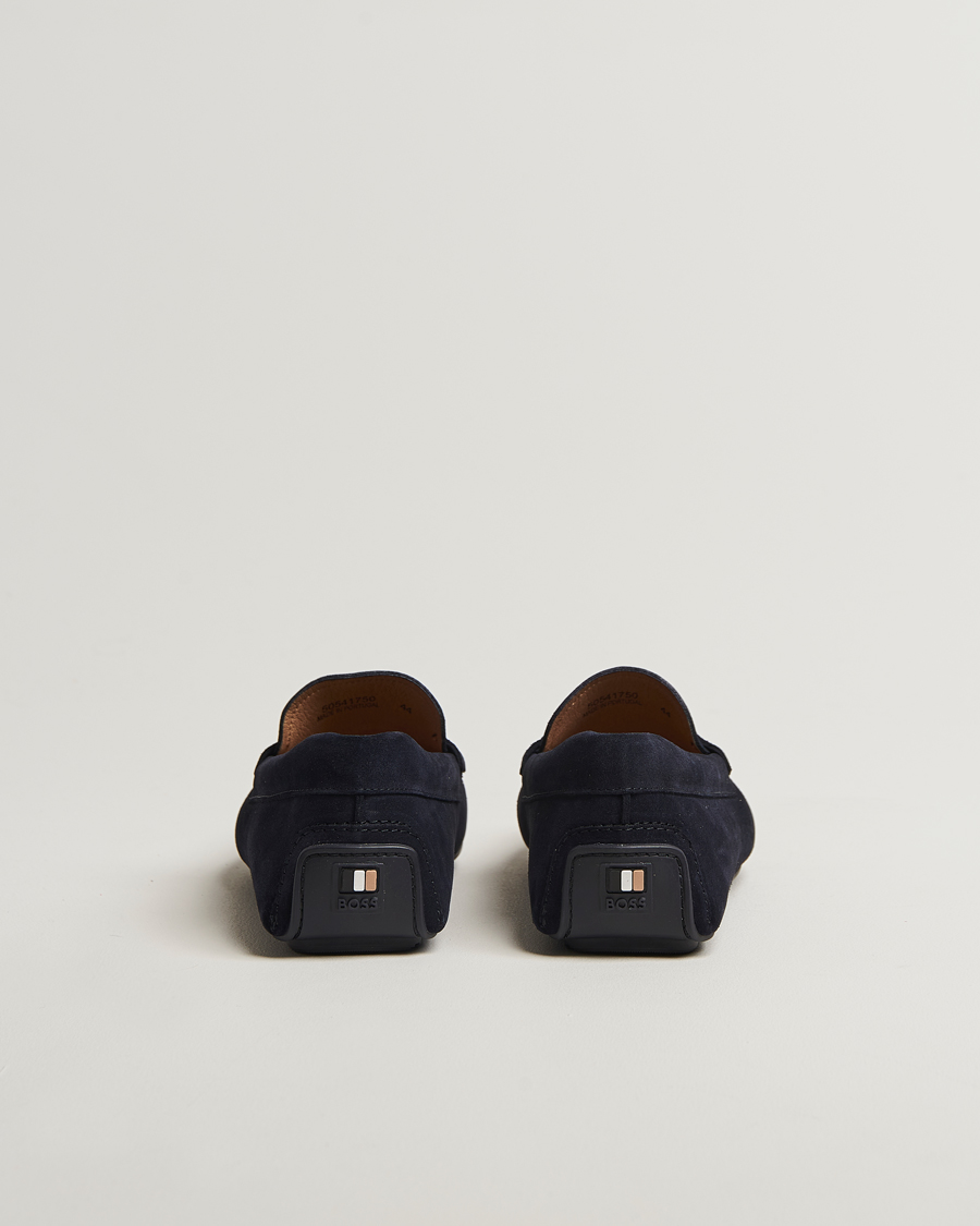 Hombres | Mocasines | BOSS BLACK | Noel Suede Moccasin Dark Blue