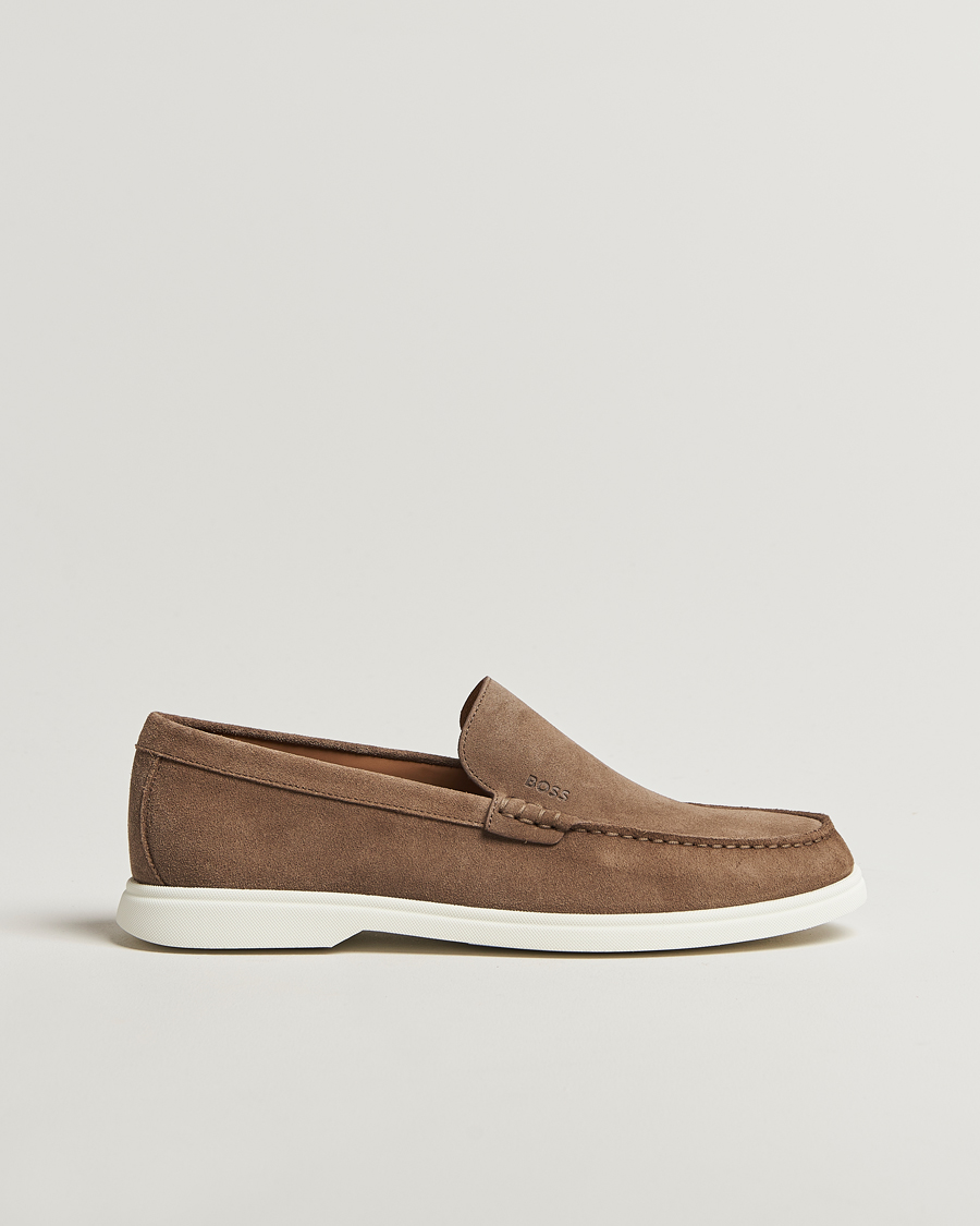 Hombres | BOSS BLACK Sienne Suede Loafer Medium Beige | BOSS BLACK | Sienne Suede Loafer Medium Beige