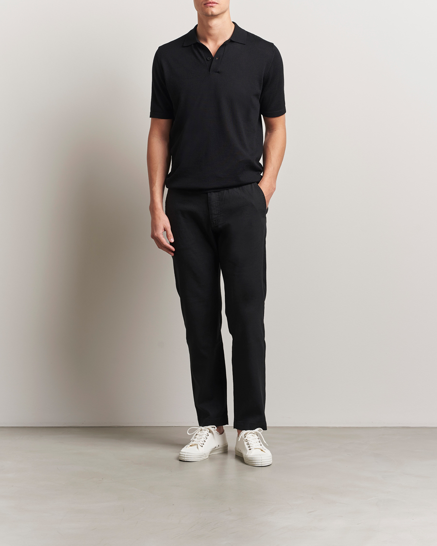 Hombres | Pantalones | BOSS ORANGE | Sanderson Linen Pants Black