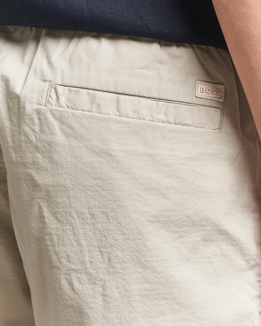 Hombres | Pantalones cortos | BOSS ORANGE | Sandrew Drawstring Shorts Light Beige