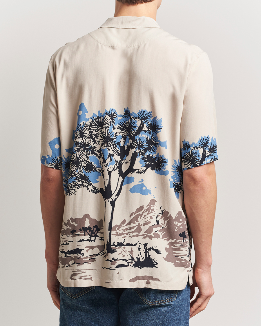 Hombres | Camisas | BOSS ORANGE | Rayer Printed Short Sleeve Shirt Light Beige