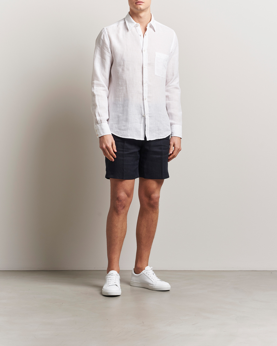 Hombres | Camisas | BOSS ORANGE | Relegant Linen Shirt White