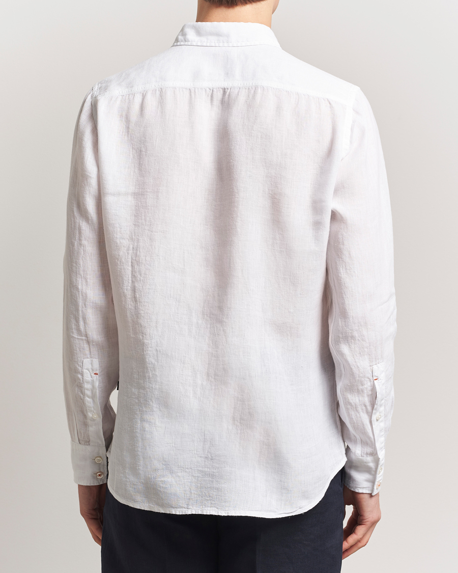 Hombres | Camisas | BOSS ORANGE | Relegant Linen Shirt White