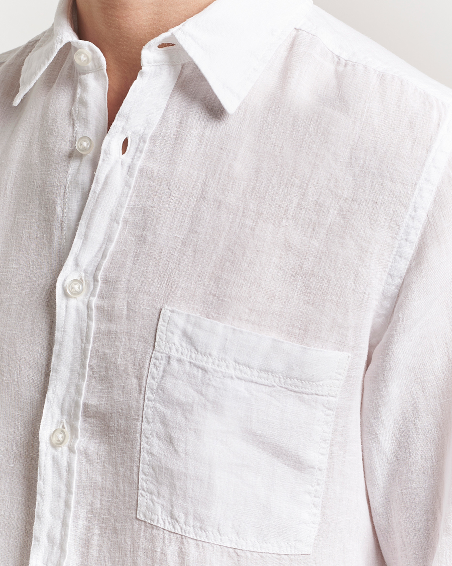 Hombres | Camisas | BOSS ORANGE | Relegant Linen Shirt White