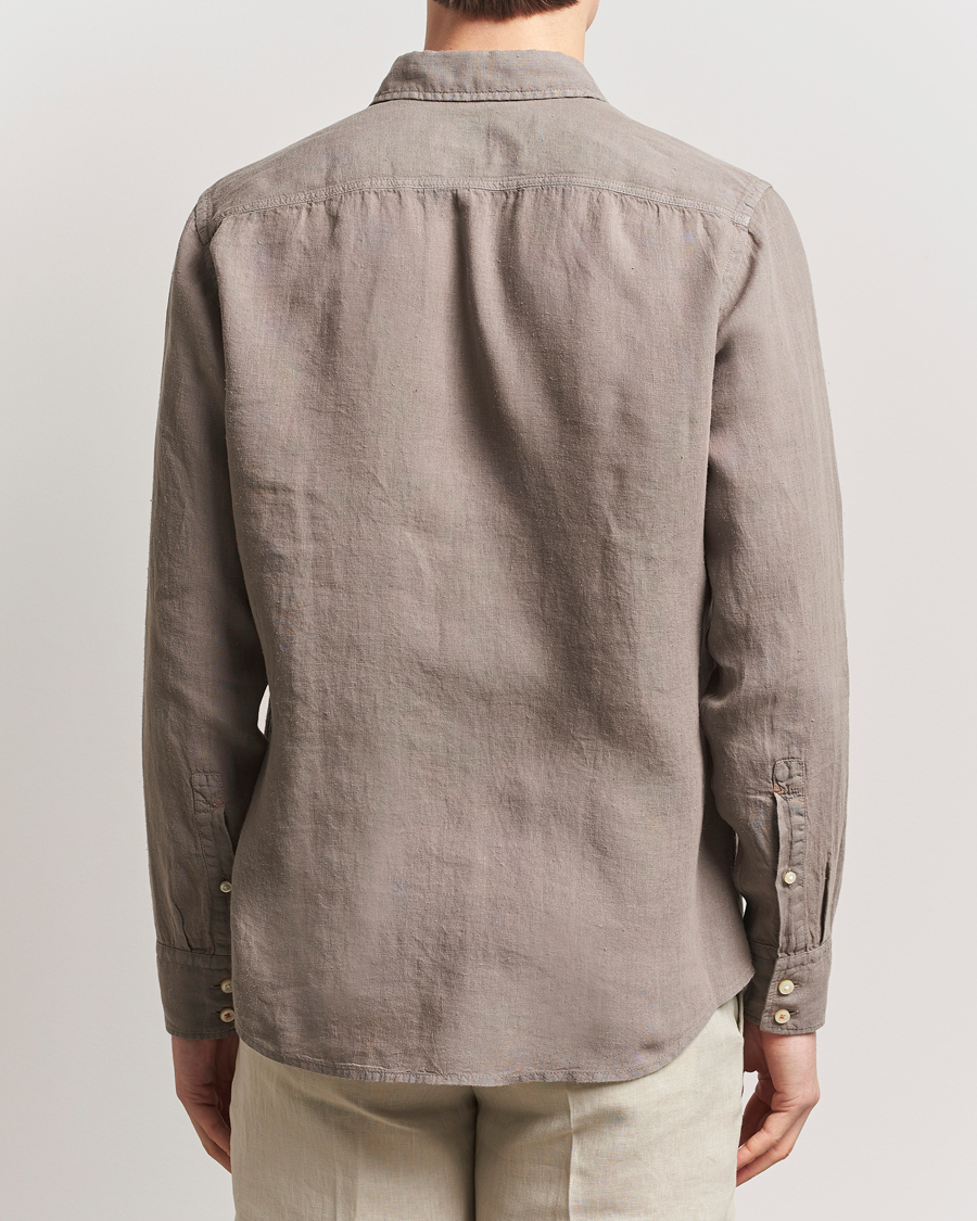 Hombres | Camisas | BOSS ORANGE | Relegant Linen Shirt Open Beige
