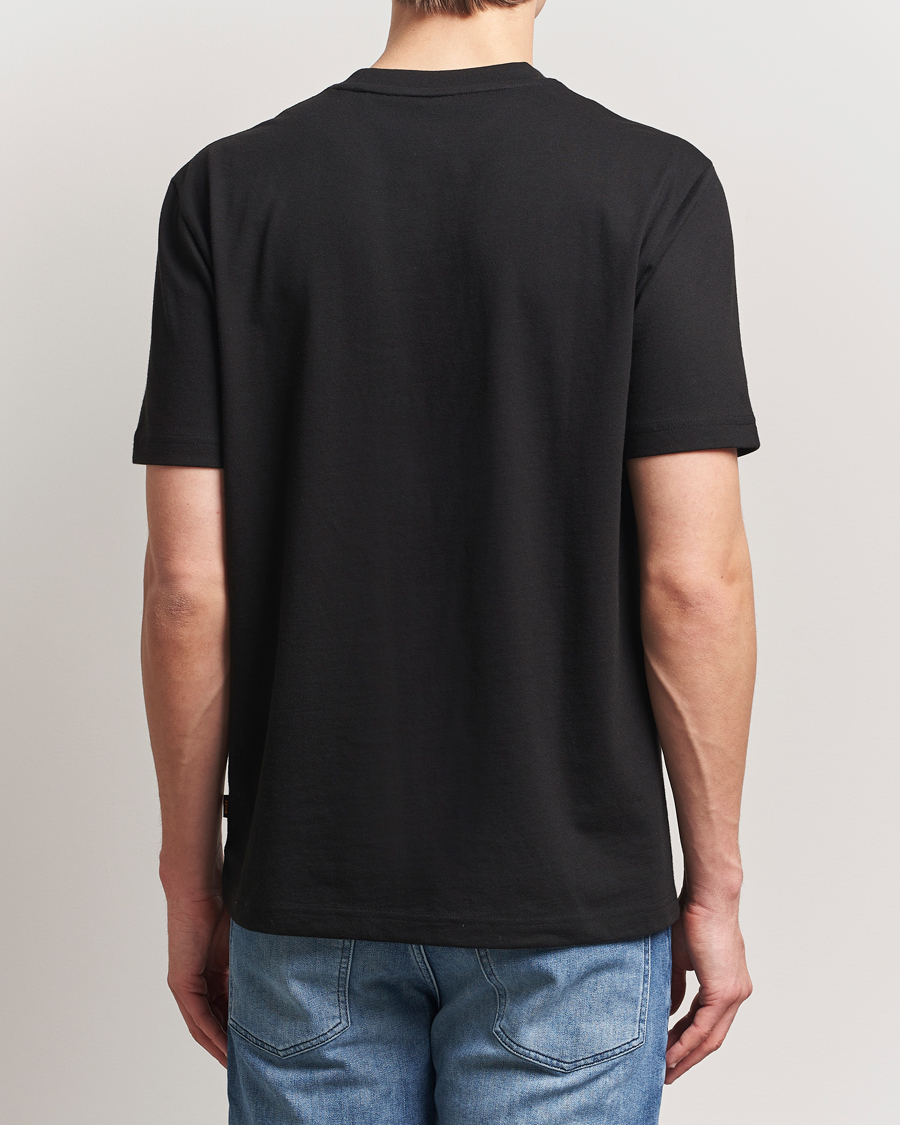 Hombres | Camisetas | BOSS ORANGE | On The Way Printed Crew Neck T-Shirt Black