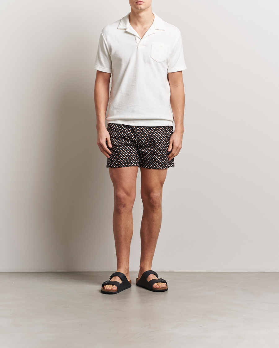 Hombres | Bañadores | BOSS BLACK | Manu Monogram Swimshorts Black