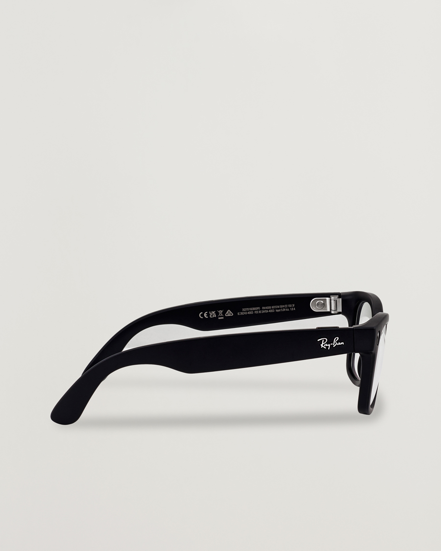Hombres | Ray-Ban Wayfarer Meta 53 Sunglasses Matte Black | Ray-Ban | Wayfarer Meta 53 Sunglasses Matte Black