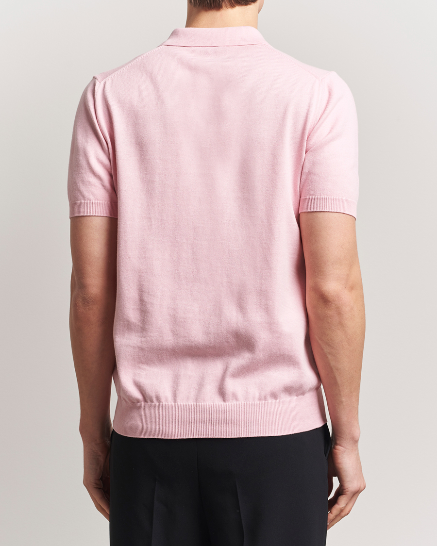 Hombres | Polos | Morgano | Supersoft Egyptian Cotton Polo Light Pink