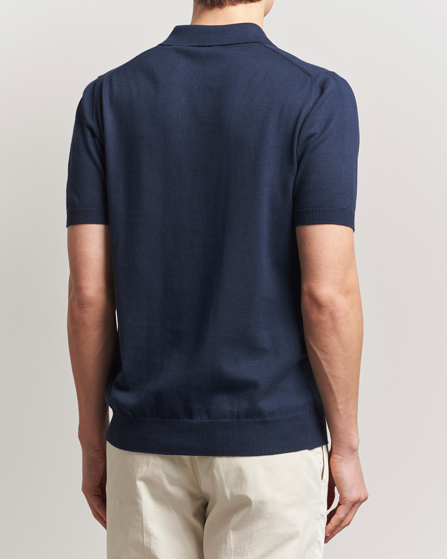 Hombres | Polos | Morgano | Supersoft Egyptian Cotton Polo Navy