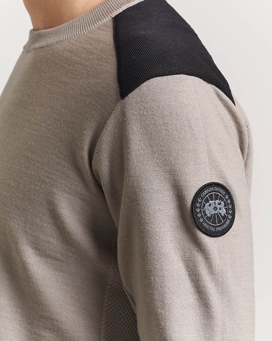 Hombres | Jerséis y prendas de punto | Canada Goose Black Label | Dartmouth Crew Neck Sweater Limestone