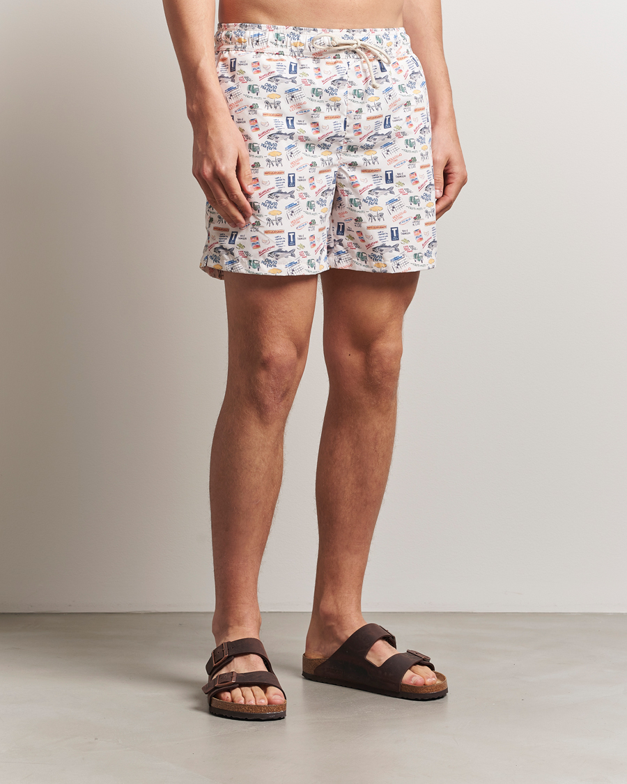 Hombres | Bañadores | Ripa Ripa | Printed Swimshorts Off White