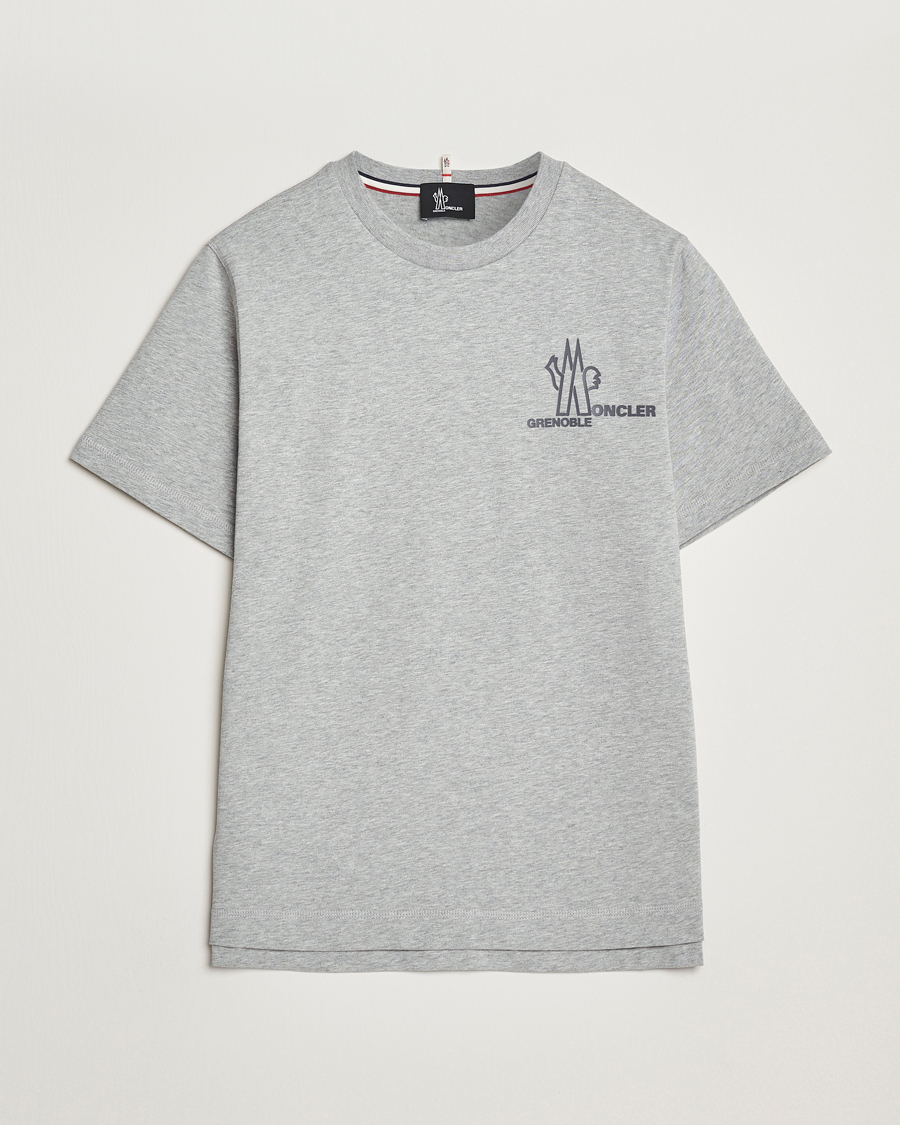 Hombres | Camisetas | Moncler Grenoble | Logo T-Shirt Heather Grey