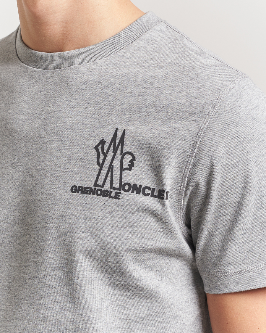 Hombres | Camisetas | Moncler Grenoble | Logo T-Shirt Heather Grey