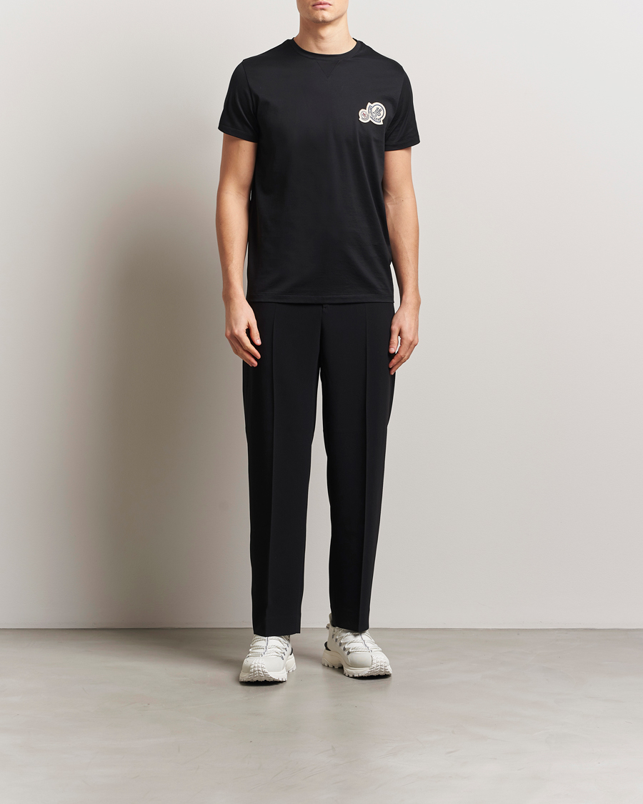 Hombres | Camisetas | Moncler | Double Logo T-Shirt Black