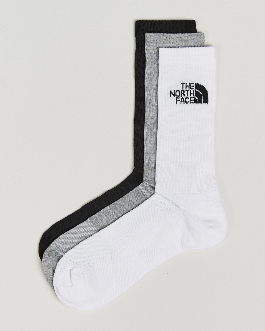 Hombres | Ropa interior y calcetines | The North Face | 3-Pack Sport Crew Sock White/Grey/Black