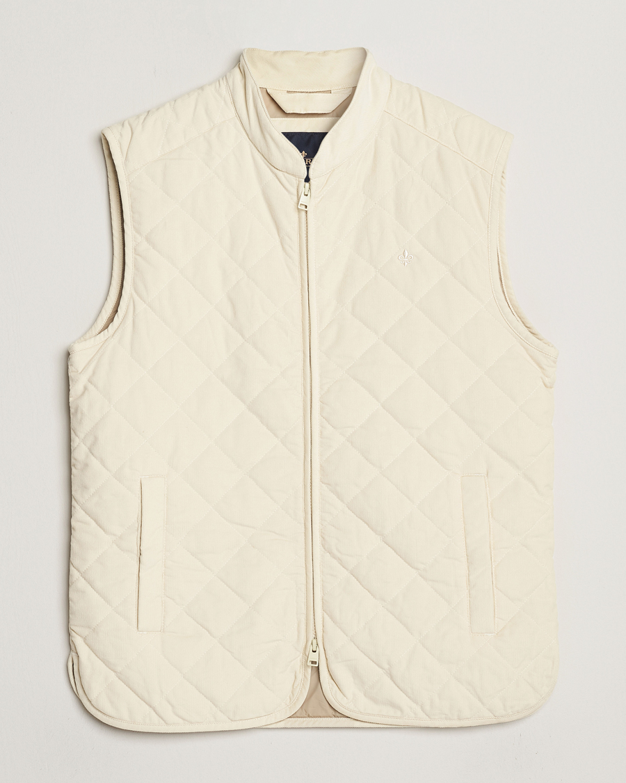 Hombres | Abrigos y chaquetas | Morris | Teddy Quilted Cord Vest Khaki