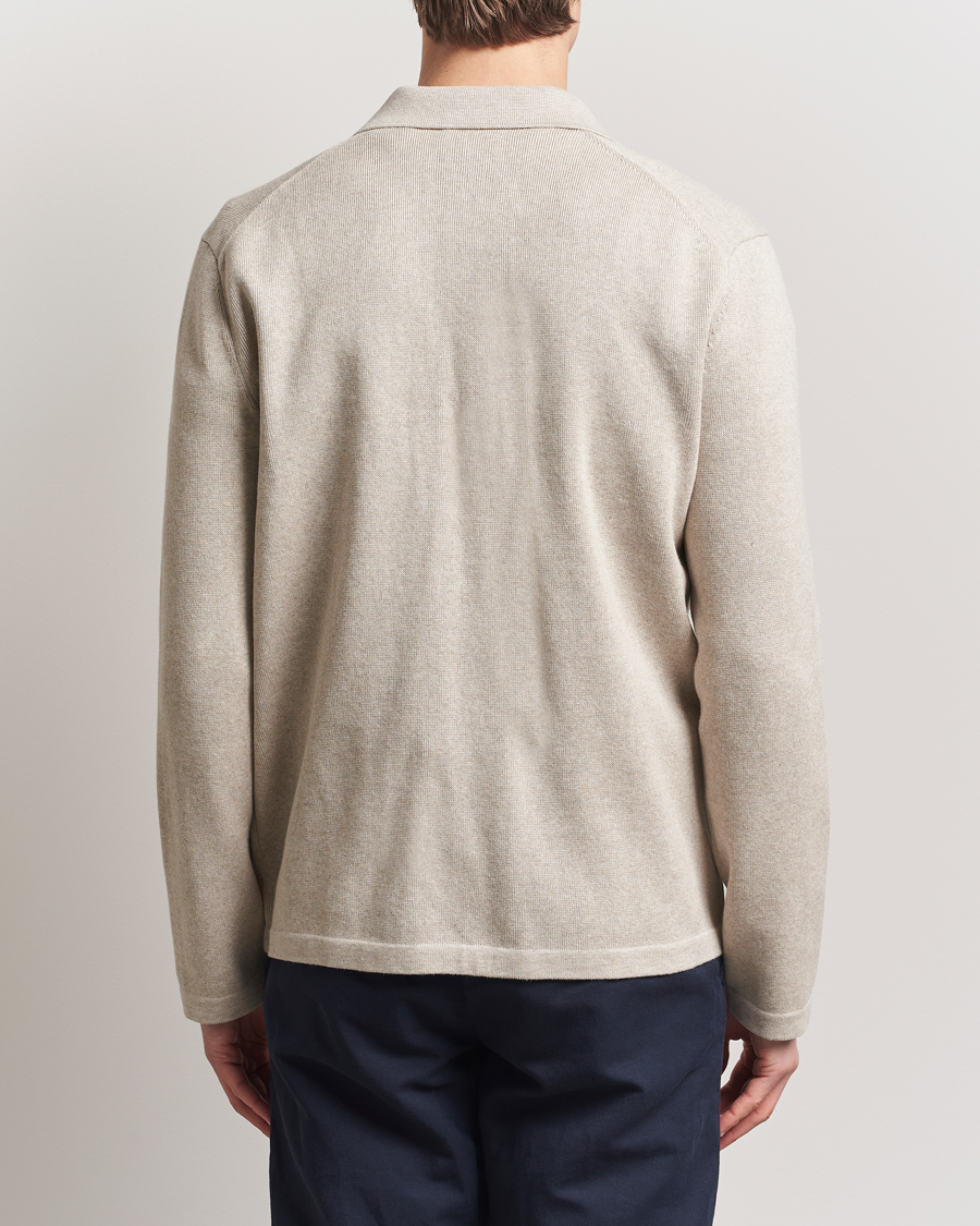Hombres | Camisas | Morris | Jake Knitted Shirt Jacket Beige