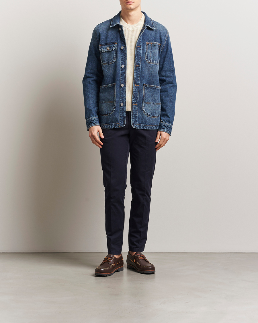 Hombres | Camisas | Morris | Denim Shirt Jacket Blue
