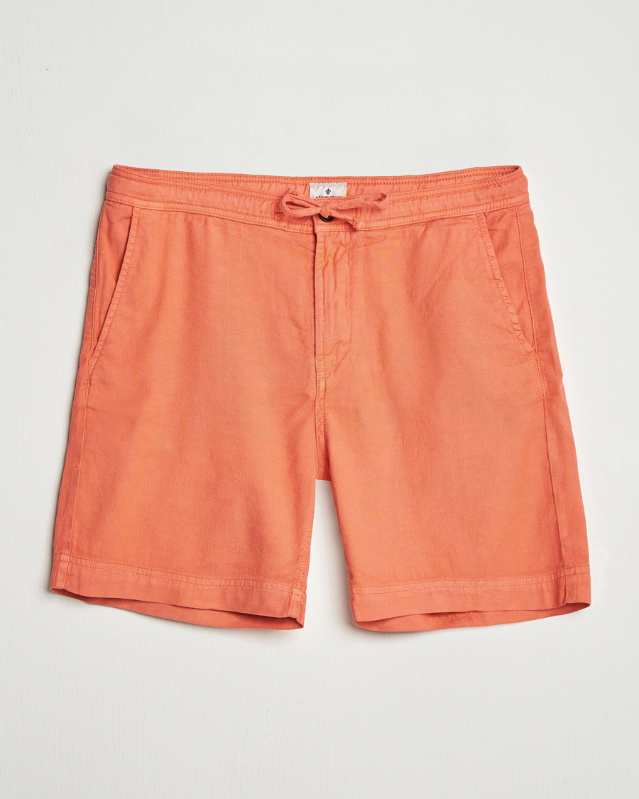 Hombres | Pantalones cortos | Morris | Fenix Linen/Cotton Shorts Orange