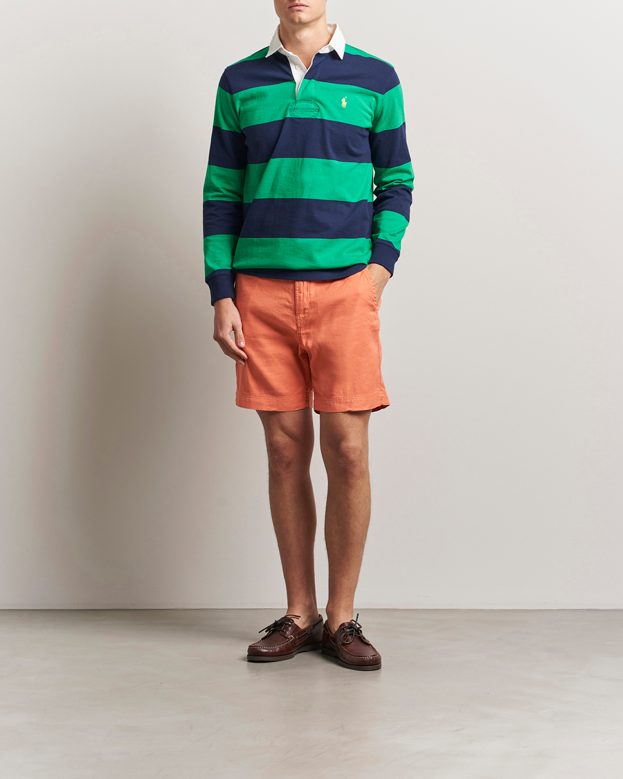 Hombres | Pantalones cortos | Morris | Fenix Linen/Cotton Shorts Orange