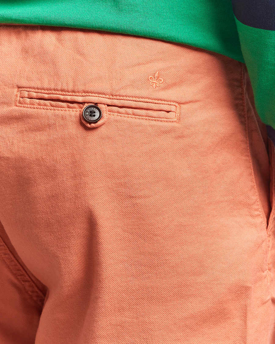 Hombres | Pantalones cortos | Morris | Fenix Linen/Cotton Shorts Orange