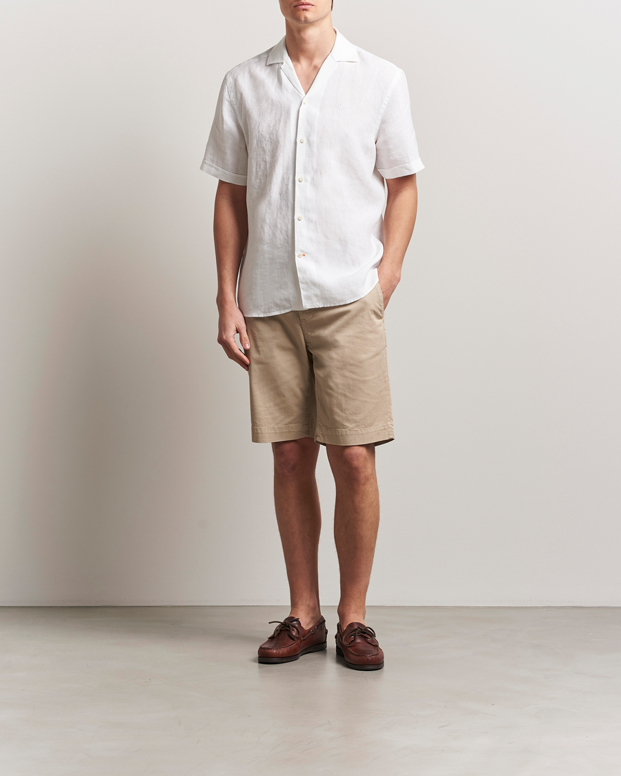 Hombres | Camisas | Morris | Resort Linen Shirt White
