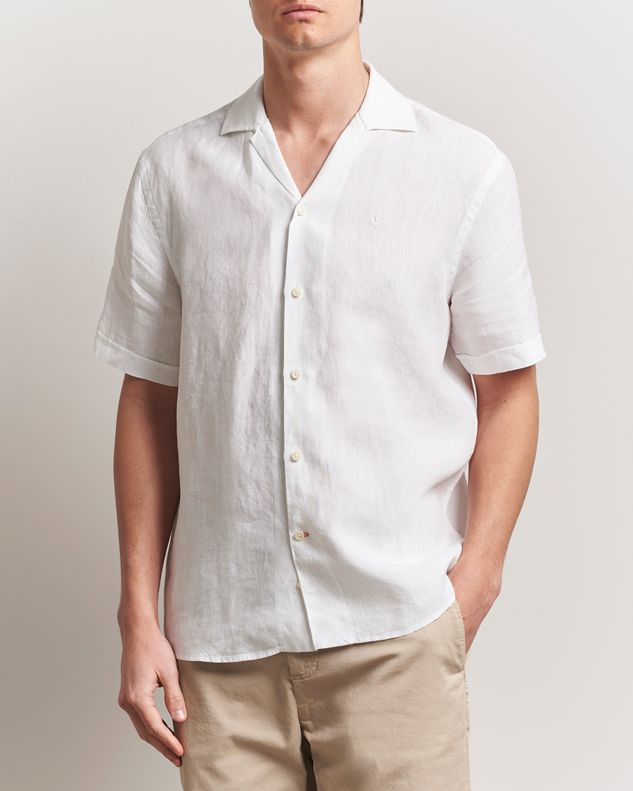 Hombres | Camisas | Morris | Resort Linen Shirt White