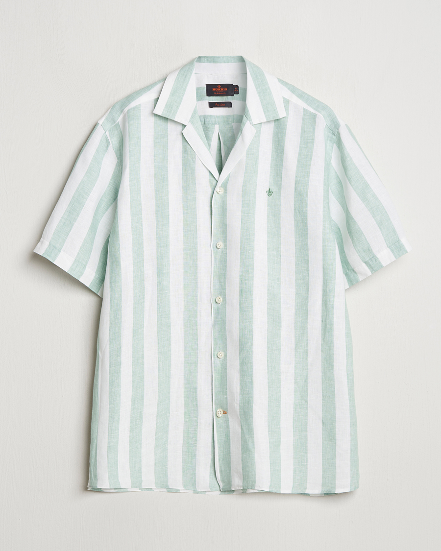 Hombres | Camisas | Morris | Resort Linen Shirt Green
