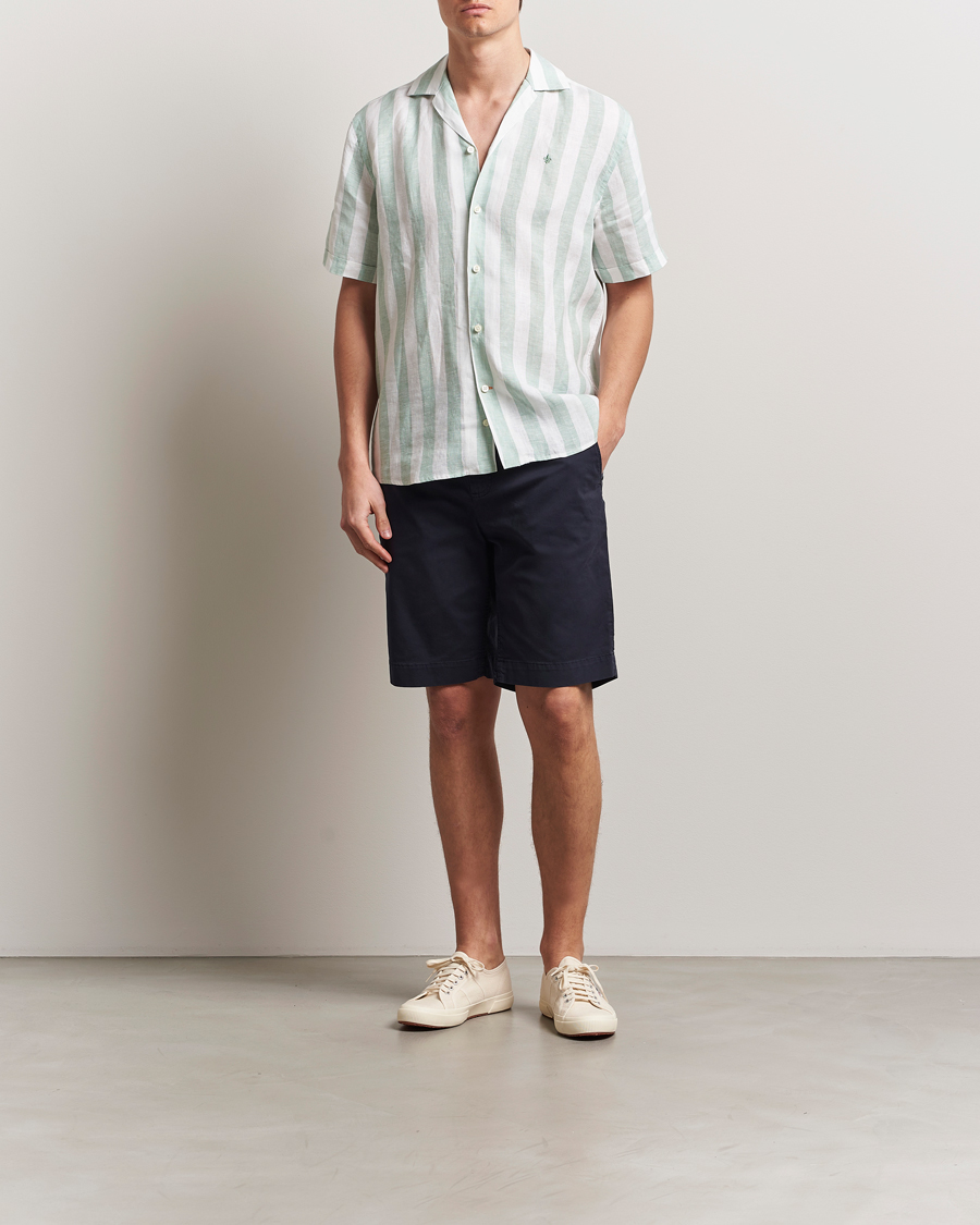Hombres | Camisas | Morris | Resort Linen Shirt Green