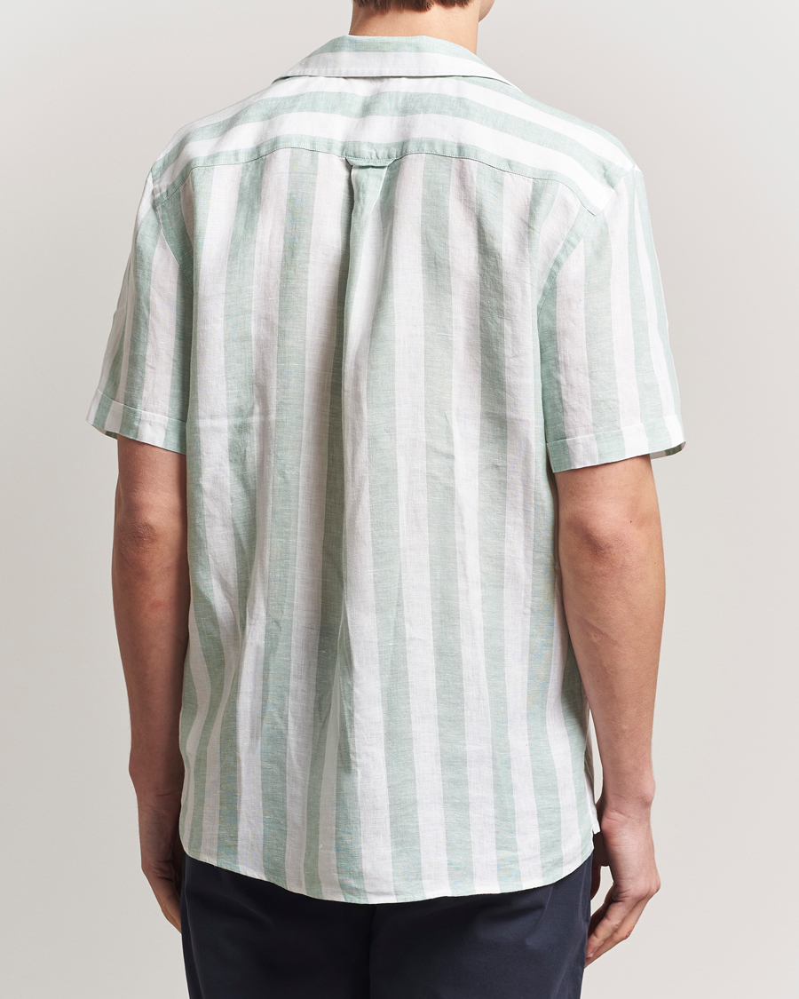 Hombres | Camisas | Morris | Resort Linen Shirt Green
