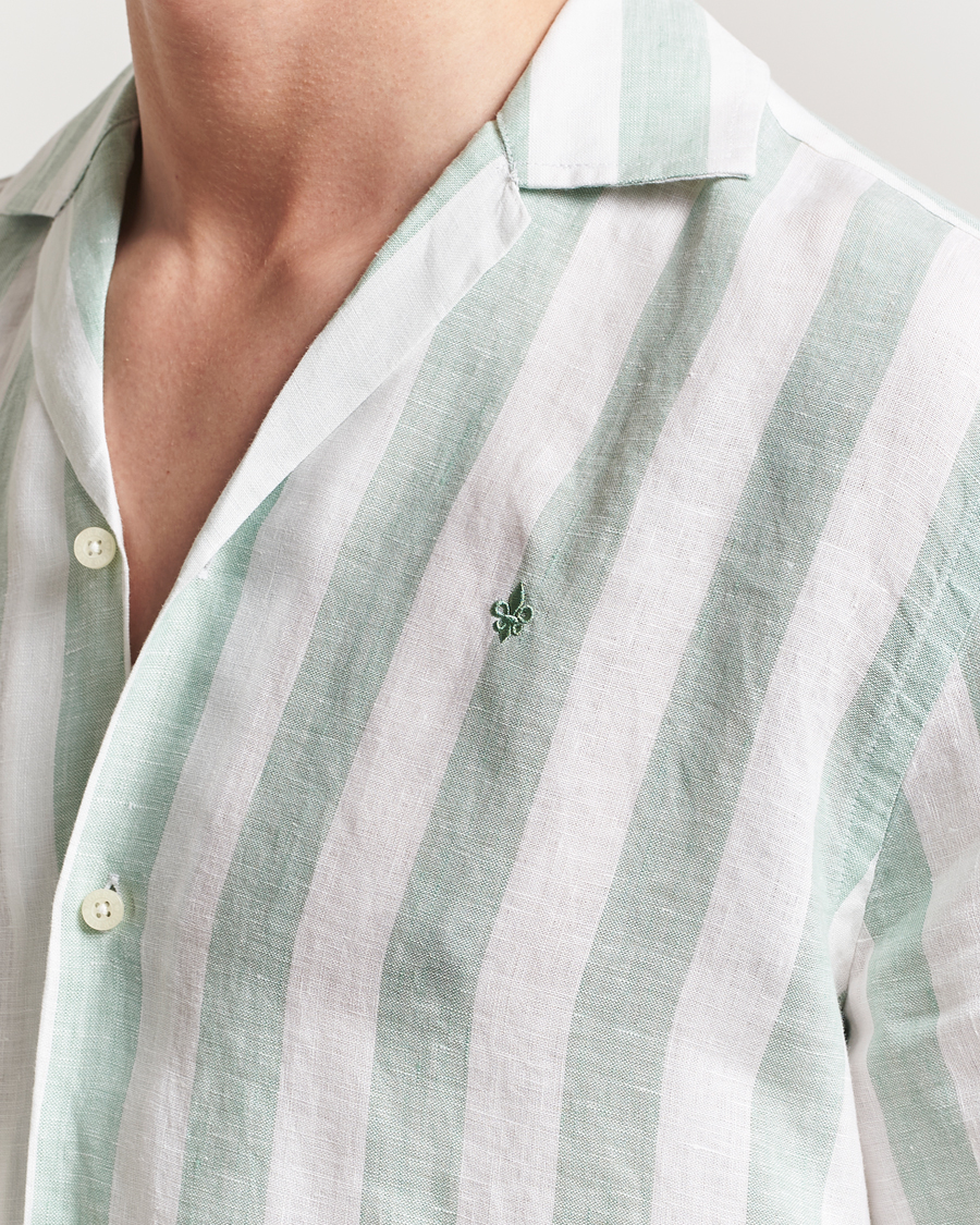 Hombres | Camisas | Morris | Resort Linen Shirt Green