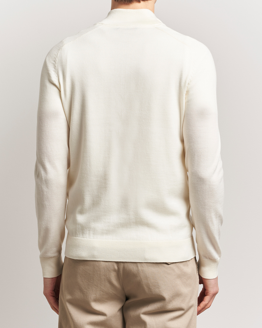 Hombres | Jerséis y prendas de punto | Morris | John Merino Half Zip White