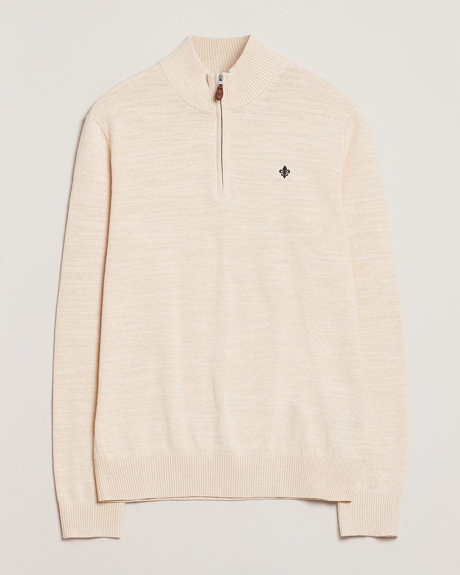 Hombres | Jerséis y prendas de punto | Morris | Randall Half Zip Off White