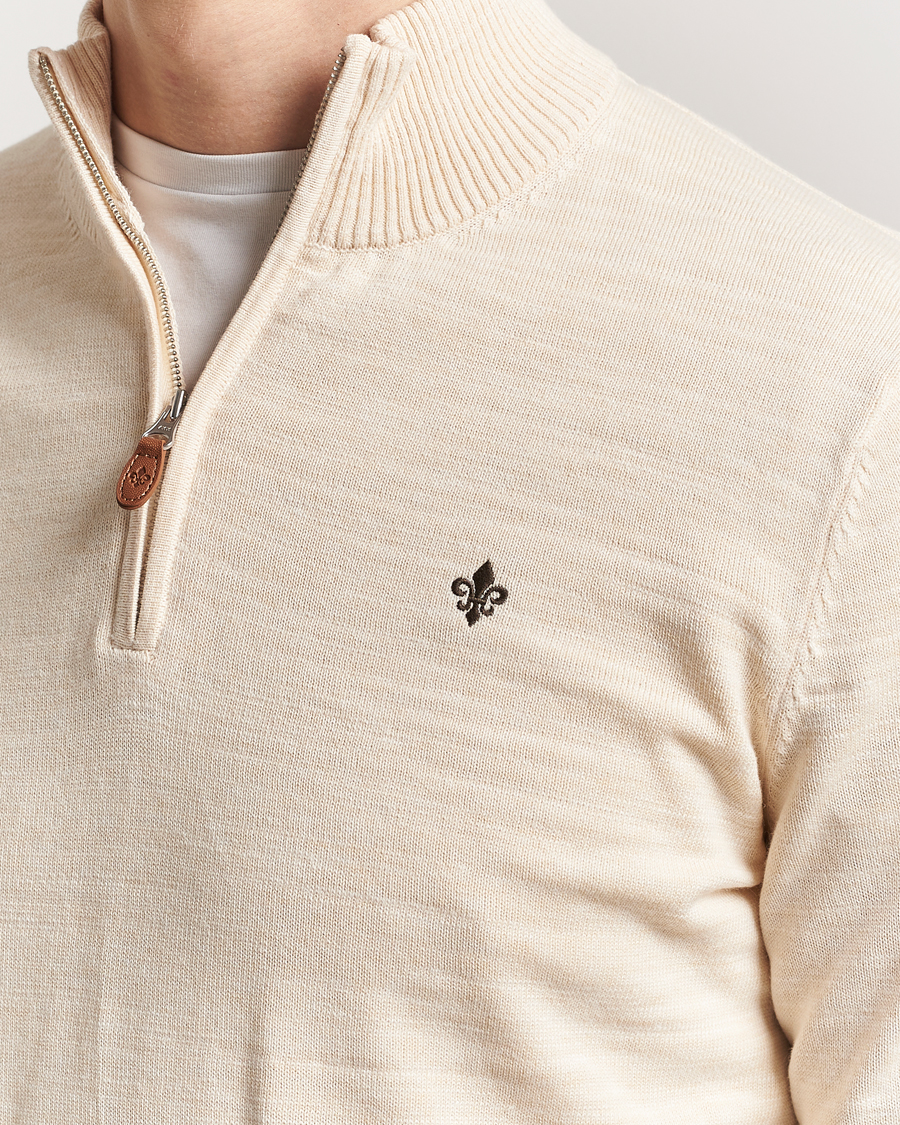 Hombres | Jerséis y prendas de punto | Morris | Randall Half Zip Off White