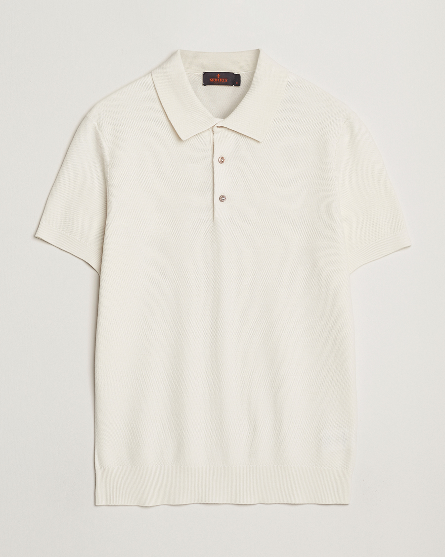 Hombres | Polos | Morris | Walter Knitted Polo Off White