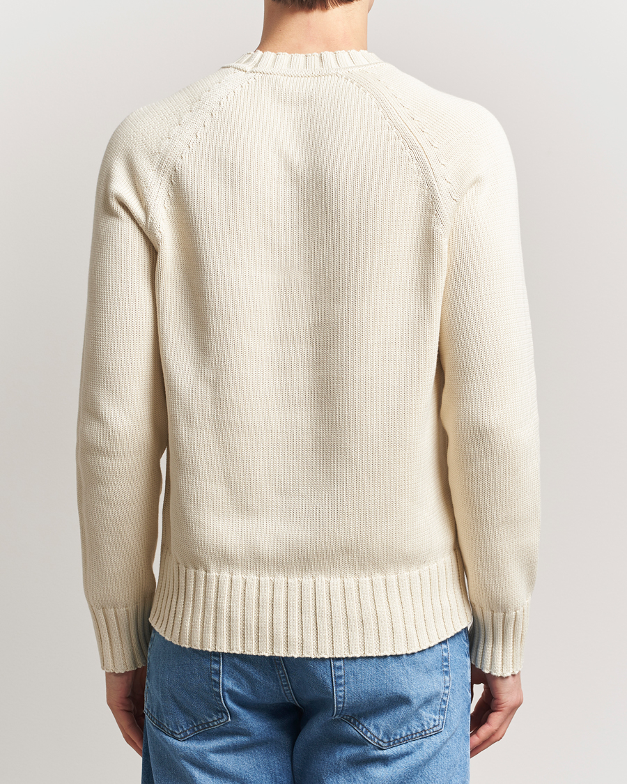 Hombres | Jerséis y prendas de punto | Morris | Brooks Crew O-Neck Off White