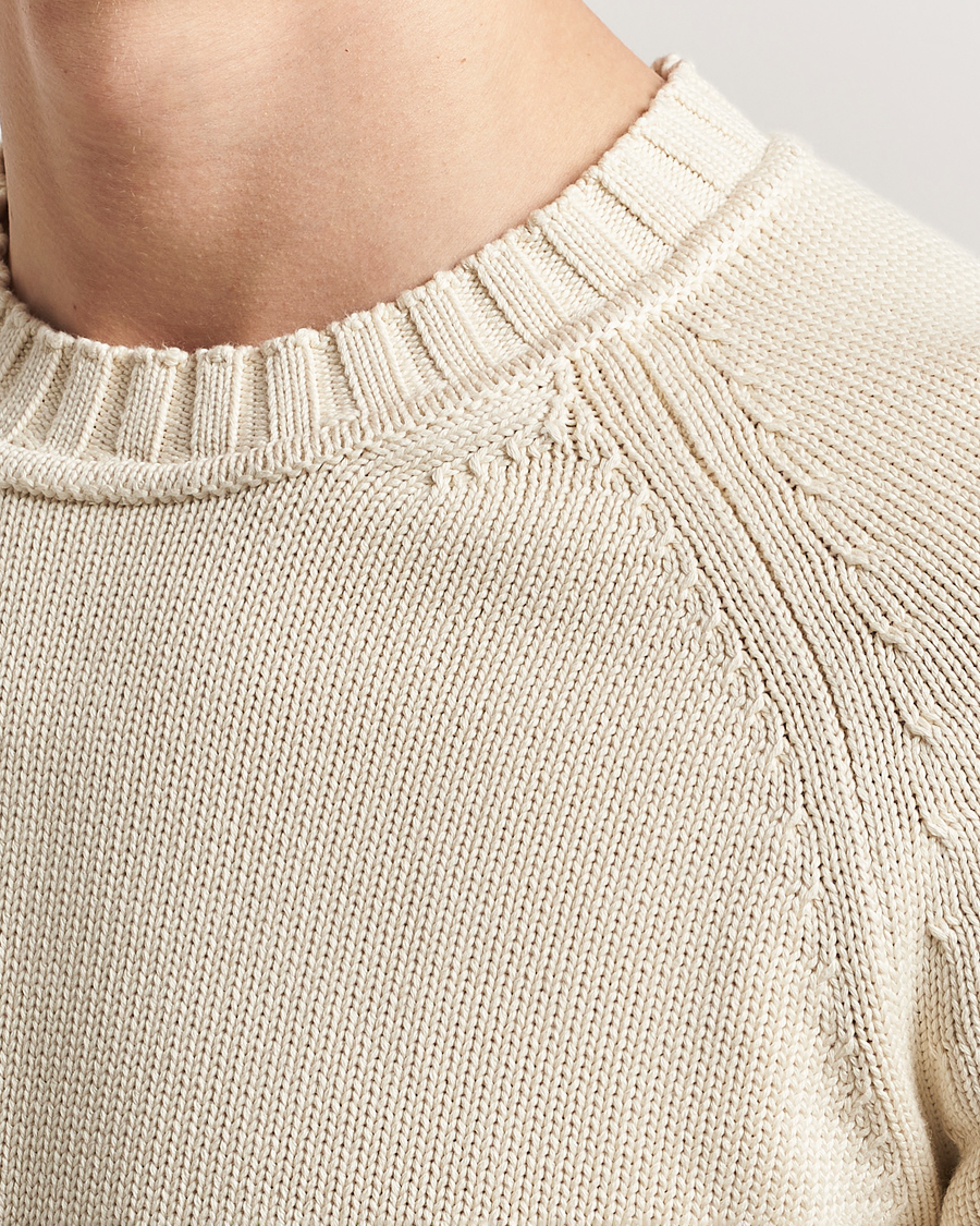 Hombres | Jerséis y prendas de punto | Morris | Brooks Crew O-Neck Off White