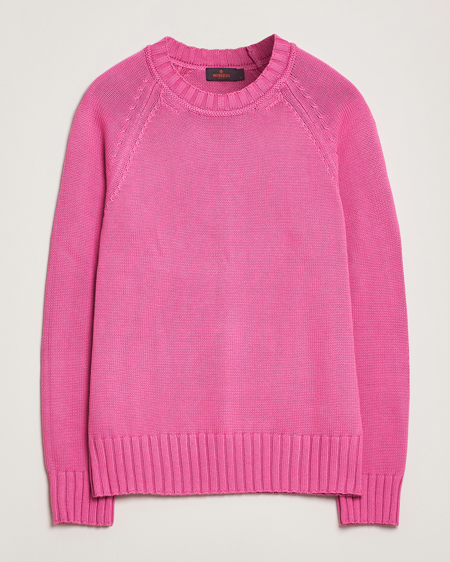 Hombres | Jerséis y prendas de punto | Morris | Brooks Crew O-Neck Cerise