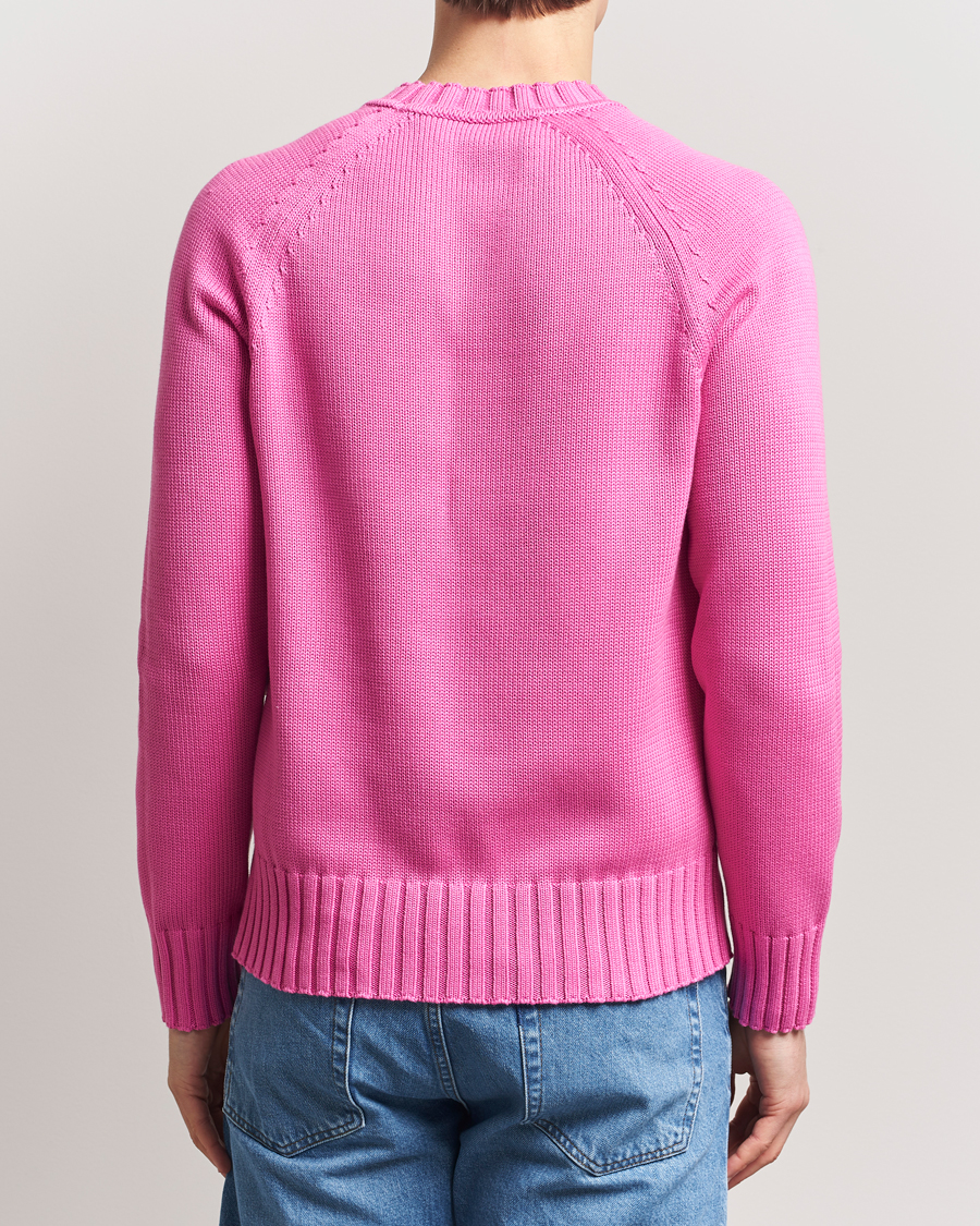Hombres | Jerséis y prendas de punto | Morris | Brooks Crew O-Neck Cerise