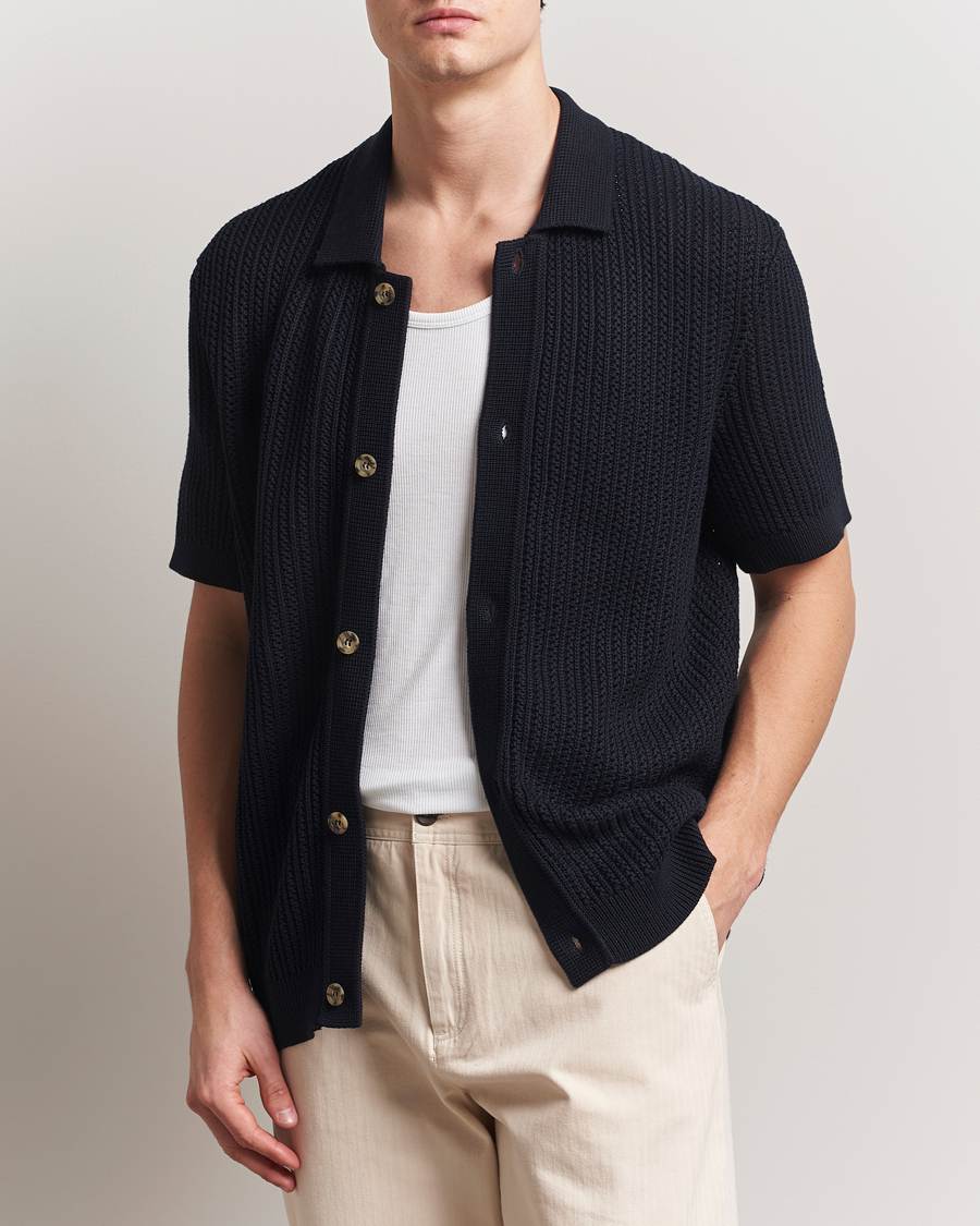 Hombres | Camisas | Morris | Connors Short Sleeve Shirt Old Blue