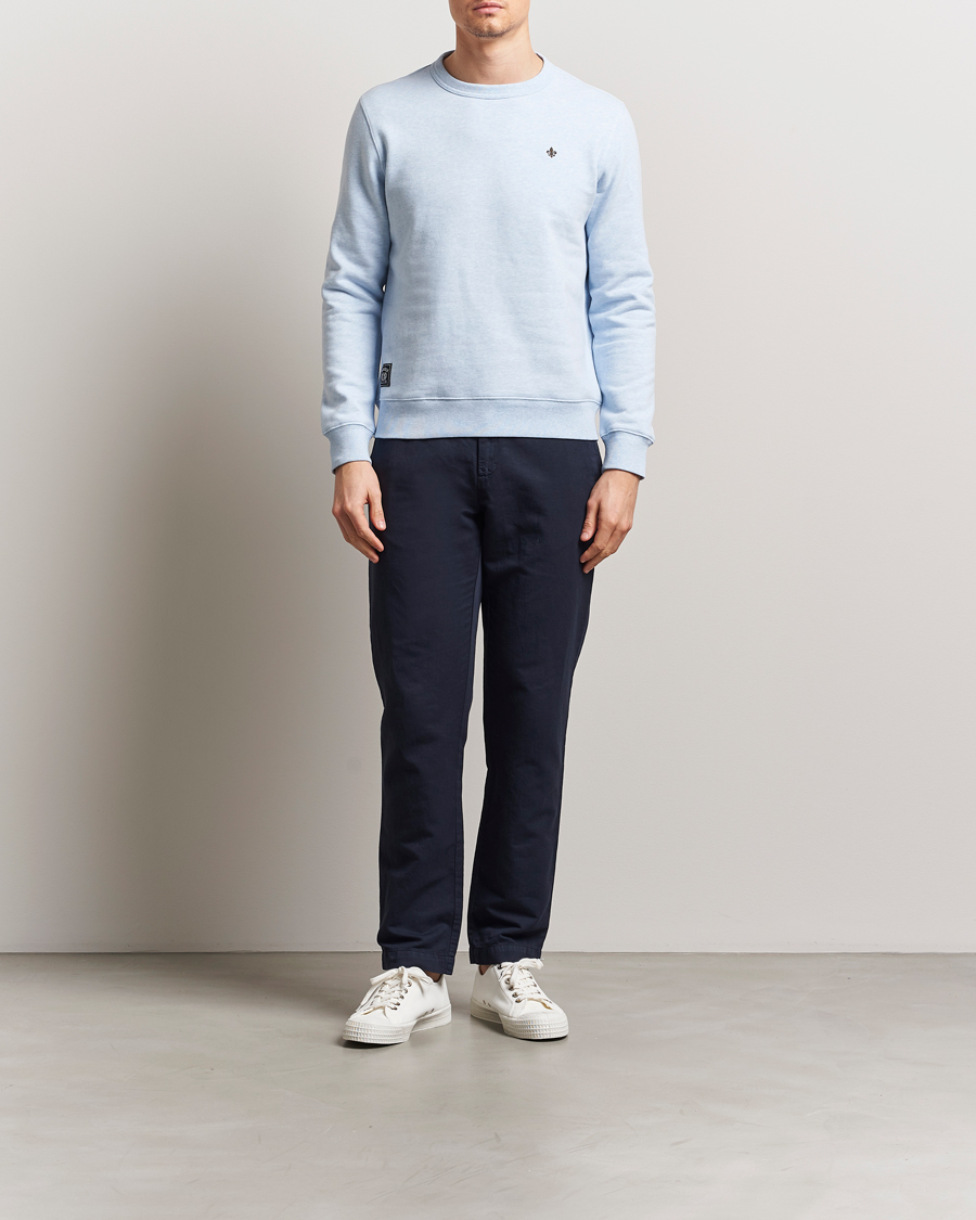 Hombres | Jerséis y prendas de punto | Morris | Brandon Lily Sweatshirt Light Blue