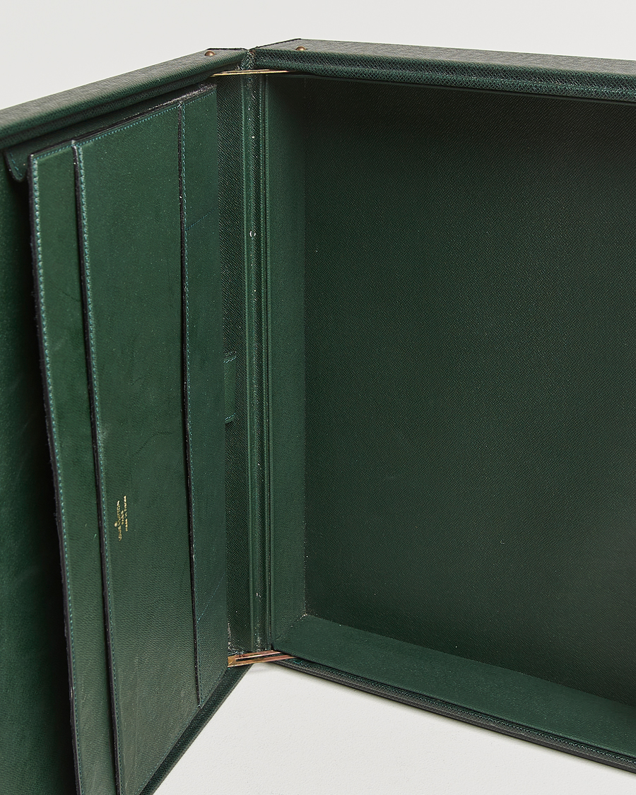 Hombres | Louis Vuitton Pre-Owned Diplomat Briefcase Taiga Green | Louis Vuitton Pre-Owned | Diplomat Briefcase Taiga Green